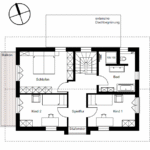 Grundriss von einem EFH Obergeschoss