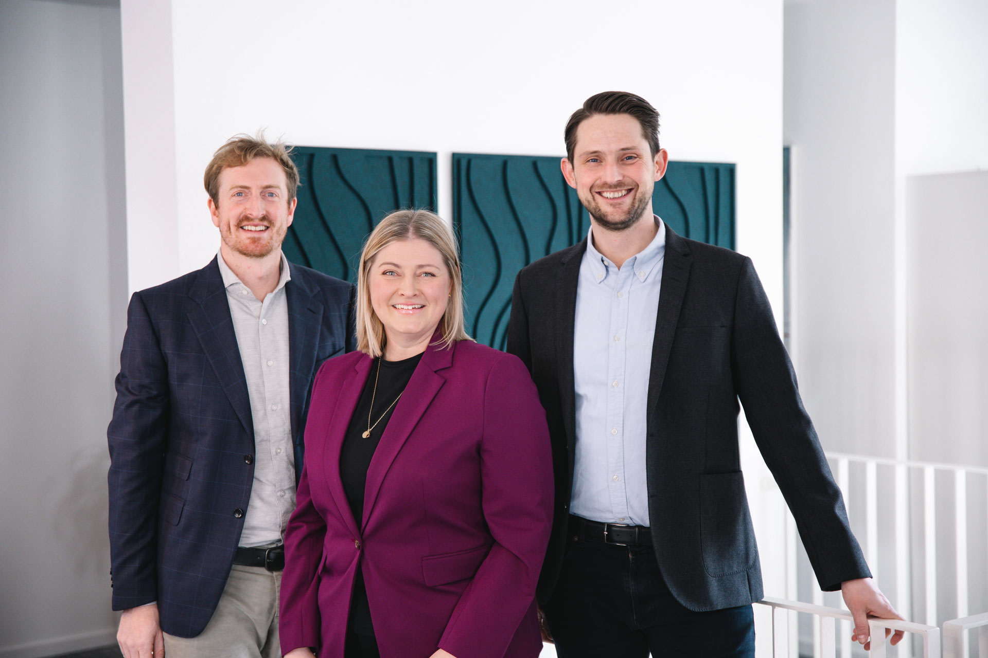 Maximilian Pertl, Viktoria Pertl und Claus Nägelein von P+S Immopartner