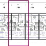 Der Grundriss vom Dachgeschoss eines Neubau- Reihenmittelhauses in Großkarolinenfeld